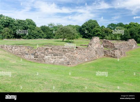 Weoley Castle, the remains of a moated manor house in the Weoley Castle area of Birmingham ...