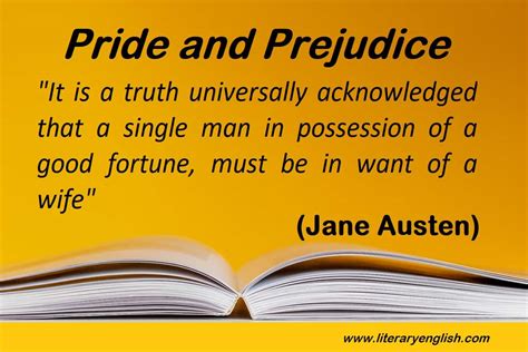 Famous Quotes from Pride and Prejudice | Jane Austin - Literary English