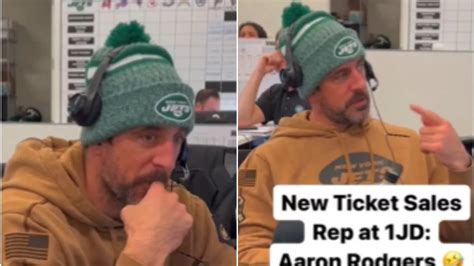 Aaron Rogers gives out free NFL tickets in classy gesture to New York Jets fan - The Mirror US