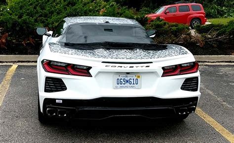 [SPIED] An Arctic White C8 Corvette Convertible In Milford - Corvette: Sales, News & Lifestyle