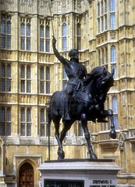 King Richard I, Richard the Lionheart statue, Houses of Parliament ...