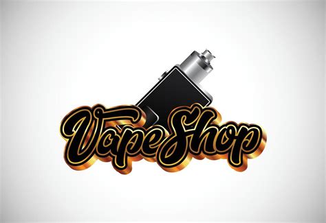 Vape, e-cigarette logo design template. Vape shop electronic vaporizer ...