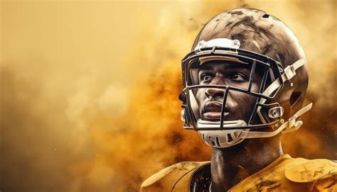 Premium AI Image | american football football player background