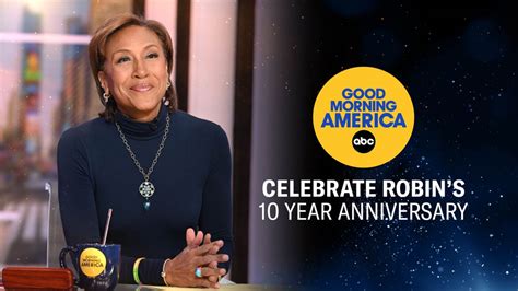 ABC News Good Morning America Co Anchor Robin Roberts Marks Ten Years Back at “GMA” After Bone ...