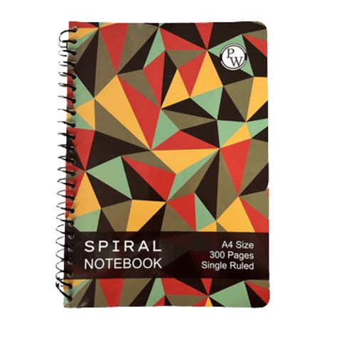 Buy A4 Size Spiral Binding Notebook Single Ruled - PW Store