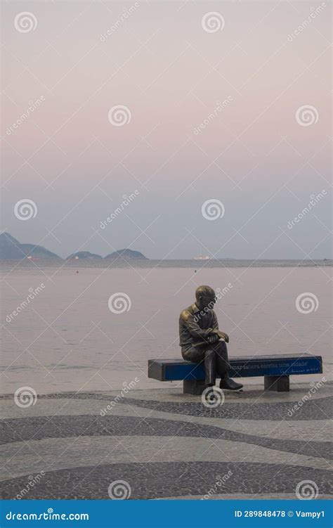 Rio De Janeiro, Brazil, Skyline, Copacabana Beach, Sunset, Atlantic Ocean, Carlos Drummond De ...