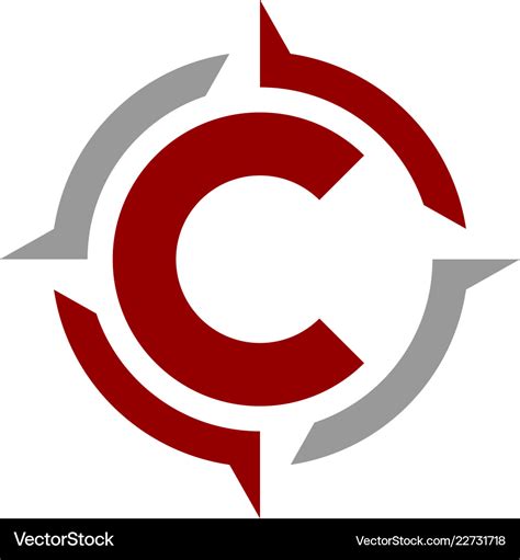 Compass letter c logo icon design Royalty Free Vector Image