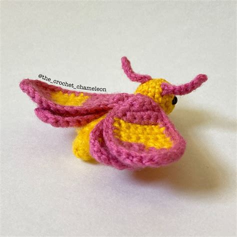 Pattern: Rosy Maple Moth Crochet Plushie - Etsy Canada