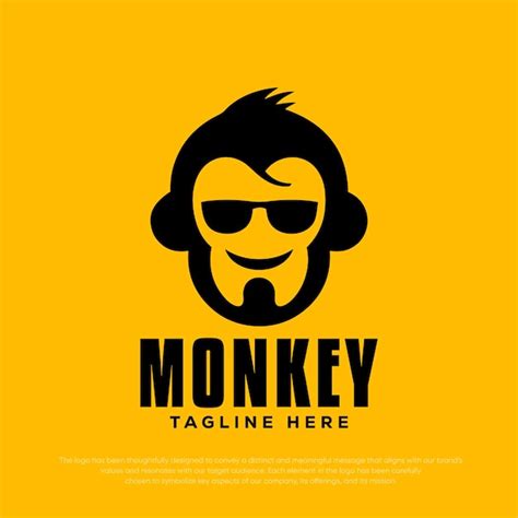Premium Vector | Monkey logo Monkey head logo vector logo templete
