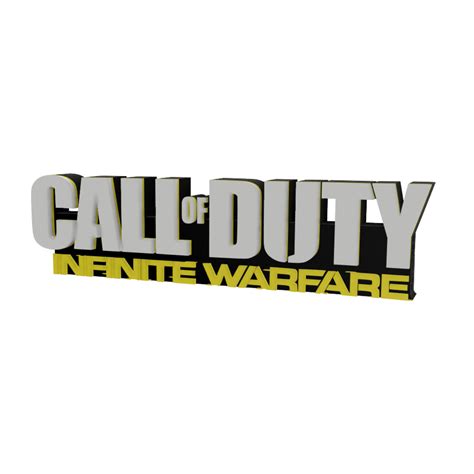 STL file 3D MULTICOLOR LOGO/SIGN - CALL OF DUTY: Infinite Warfare ...