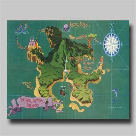 Peter Pan Neverland Map In Movie