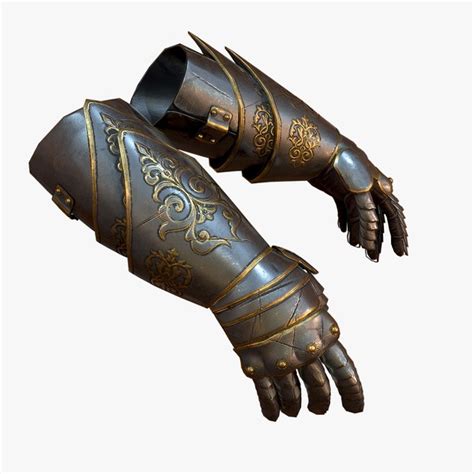 3D medieval armor gloves model - TurboSquid 1152867