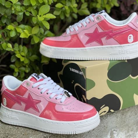 A Bathing Ape Bape Sta Low Color Camo Combo Pink | Bape shoes, Bapesta ...