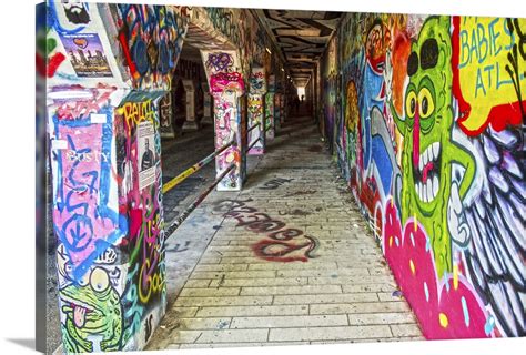 Graffiti-filled walls of the Krog Street Tunnel in Atlanta, Georgia Wall Art, Canvas Prints ...