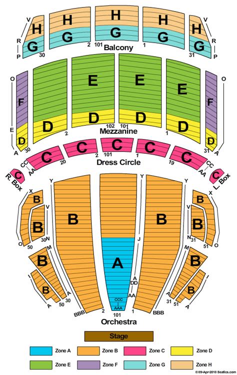 Boston Opera House Seating Chart | Boston Opera House Event Tickets ...