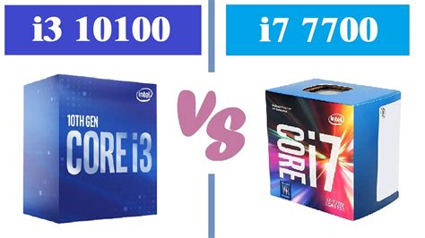 Intel i3 10100 Vs Intel i7 7700 8 Games Tested CPU BENCHMARK - YouTube