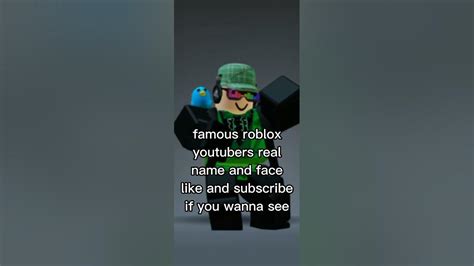 famous roblox youtubers face reveal real name #roblox #shorts #edit # ...