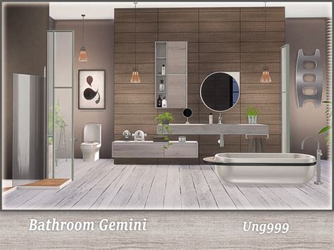 Bathroom Gemini by ung999 at TSR » Sims 4 Updates