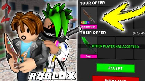 EXPOSING SCAMMERS with a CHROMA GINGERBLADE! (MM2) - YouTube