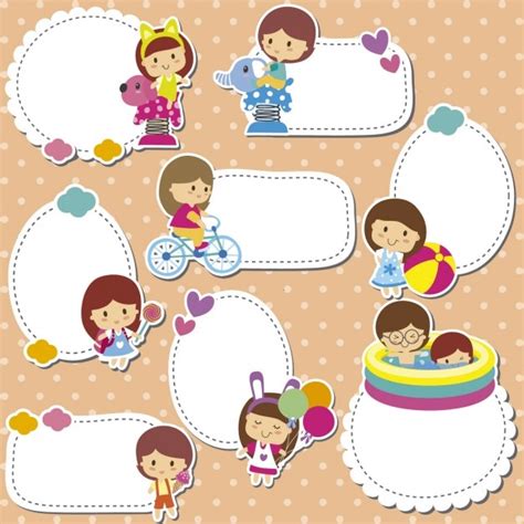 Free Vector | Kids stickers