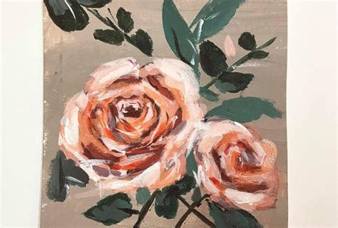 Acrylic Flower Painting: How to Paint Loose Abstract Roses Using A Reference Photo | Alifya P ...