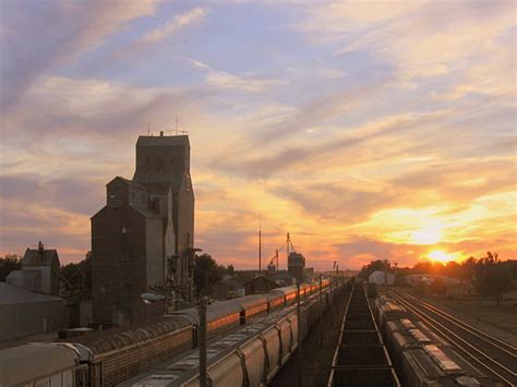 Harvey Nd Sunset Overlooking Cp Railyard Harvey Nd | Free Download Nude ...