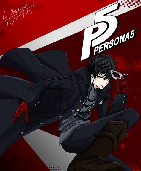 Persona 5 Protagonist fan art by AidoHowlknight on DeviantArt