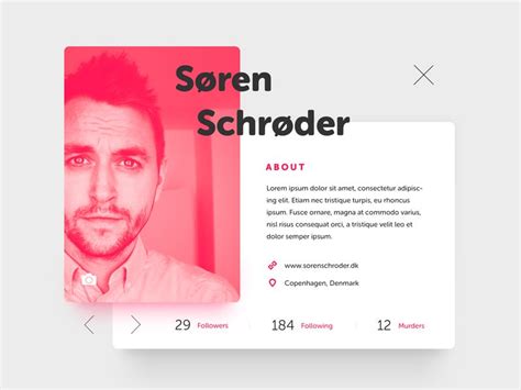 50 User profile page — Design Inspiration | by Muzli | Muzli - Design ...