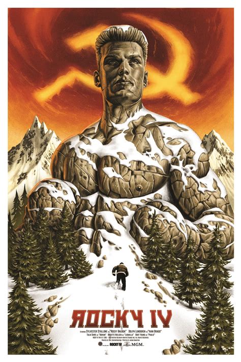 Rock Hard ROCKY IV Poster Art By Jason Edmiston — GeekTyrant