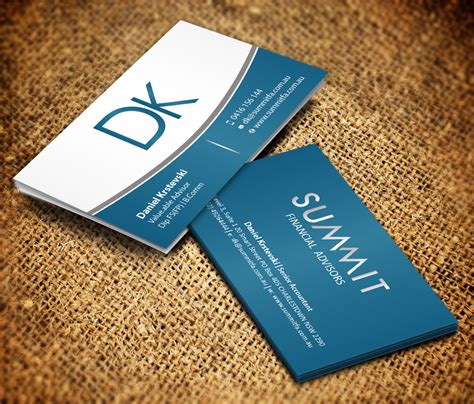 Modern, Upmarket, Financial Business Card Design for a Company by ...