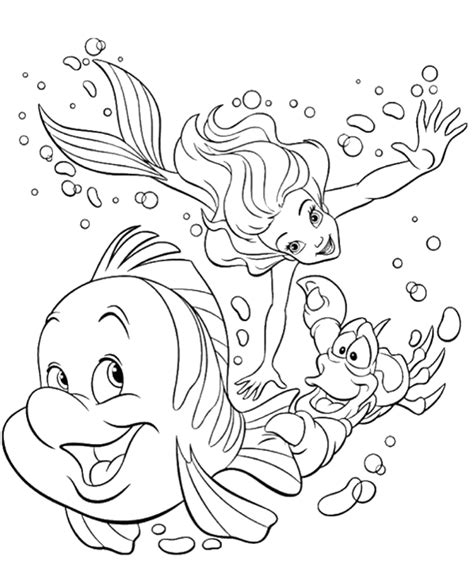 Kids Coloring Pages Ariel