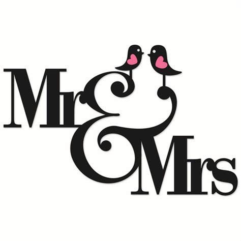 Mr. and Mrs.Wedding Cuttable Designs