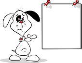 Cartoon Dog and Blank Poster | Clipart Panda - Free Clipart Images