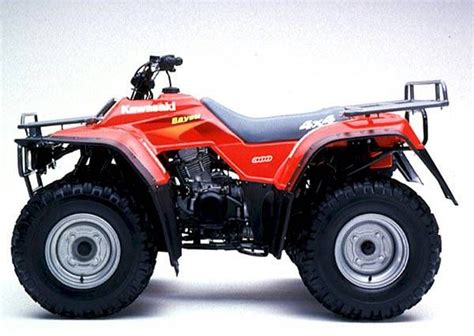 1996 Kawasaki Bayou 300 4x4 | Kawasaki, Red panels, Atv