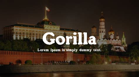 Gorilla Font : Download Free for Desktop & Webfont