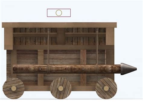 medieval ram siege weapons 3d model