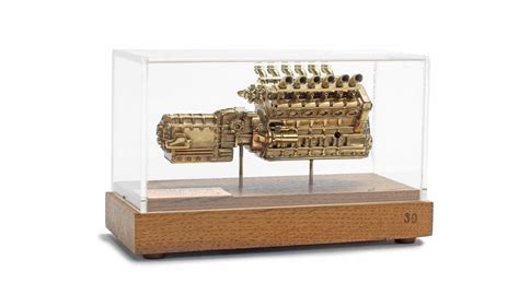 Bonhams Cars : A 112 scale model of a Ferrari 330 P4 engine, by Jacques Catti, French,