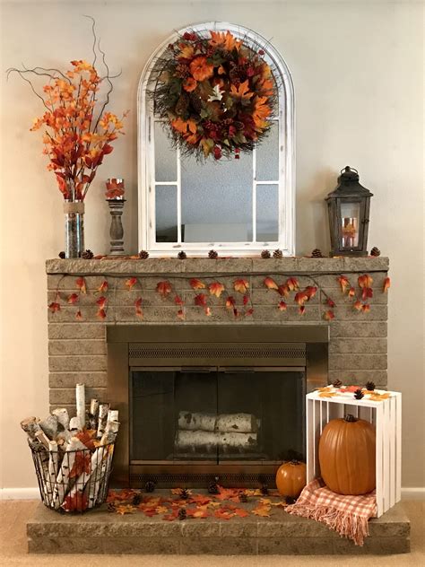 Fall Fireplace Decor | Fall fireplace decor, Fall fireplace, Fireplace decor