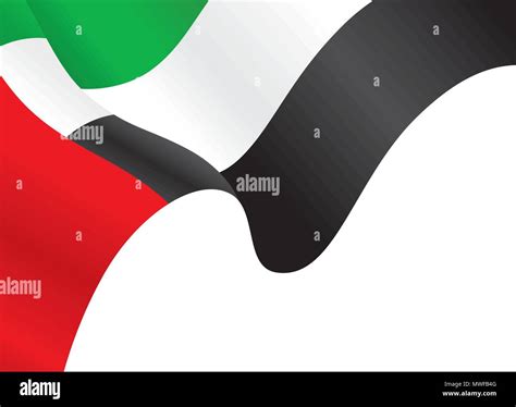 UAE waving flag background, Vector Illustration Stock Vector Image & Art - Alamy