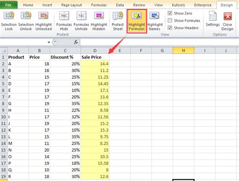 How to lock and protect formulas in Excel?