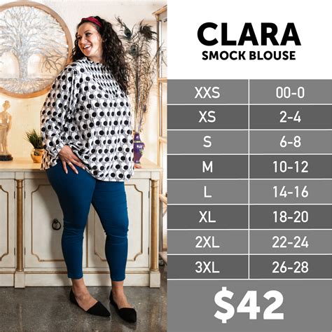 LuLaRoe Styles - Size Charts - Pricing