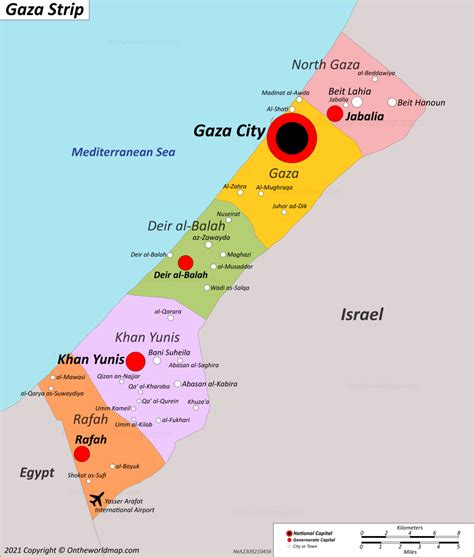 Gaza Strip Map | Palestine | Detailed Maps of Gaza Strip