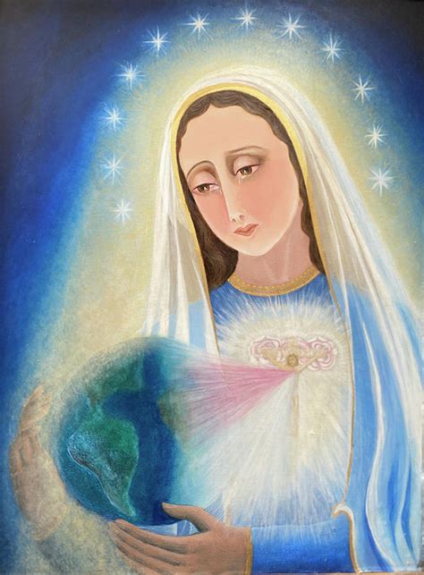 Mary, Our Mother Mercy Painting by Clare Du Bois - Pixels