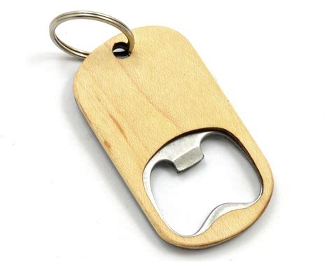 Custom Key Chain Wooden Bottle Opener from The Wood Reserve