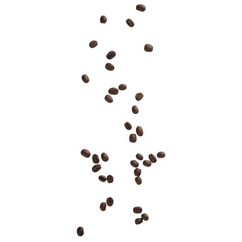 Falling coffee beans cutout, Png file 8534049 PNG