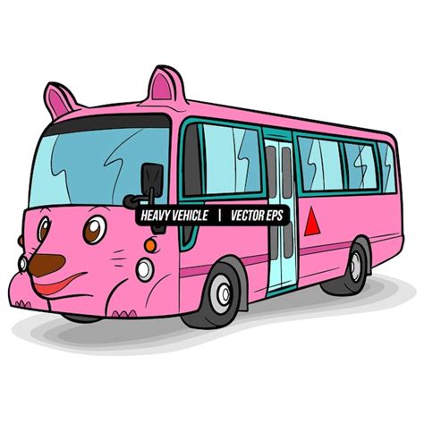 Premium Vector | Kindergarten school bus heavy vehicle transportation ...