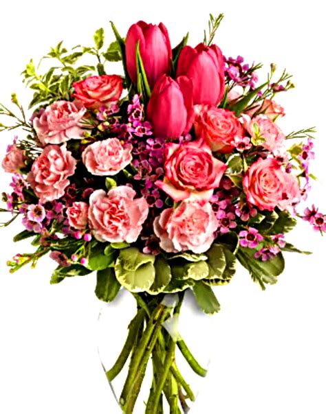 Tulips Roses Carnations Flowers Arrangement | Sunlight Flower Shop