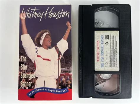 WHITNEY HOUSTON - Star Spangled Banner VHS - Performed Live at Superbowl XXV $4.88 - PicClick
