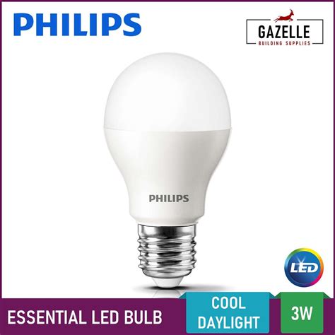 Philips Essential LED Bulb LED Light Bulb Cool Daylight - 3 Watts ...