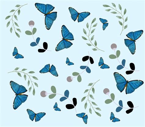 Blue Butterfly Background Design Free Stock Photo - Public Domain Pictures